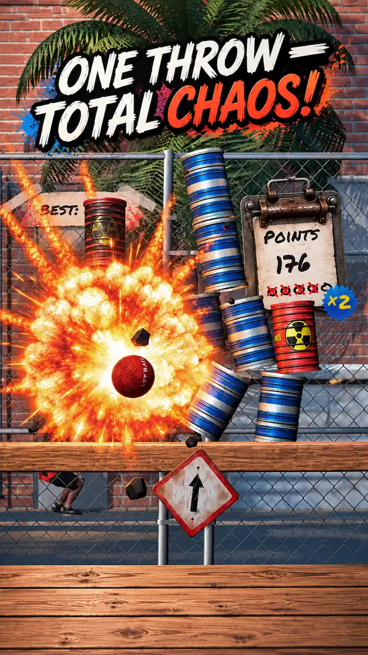 Tin Toss Duel promotional gameplay screenshot 1