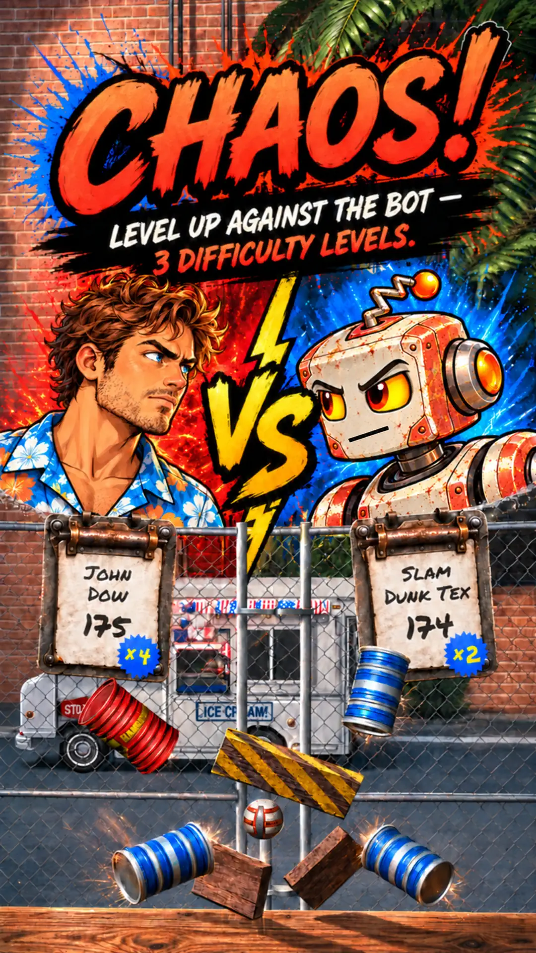 Tin Toss Duel promotional gameplay screenshot 4