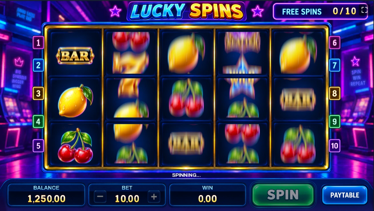 Lucky Spins reels in motion